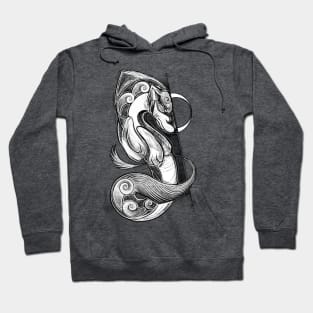 Free Spirit - Wolf Abstract Artwork Hoodie